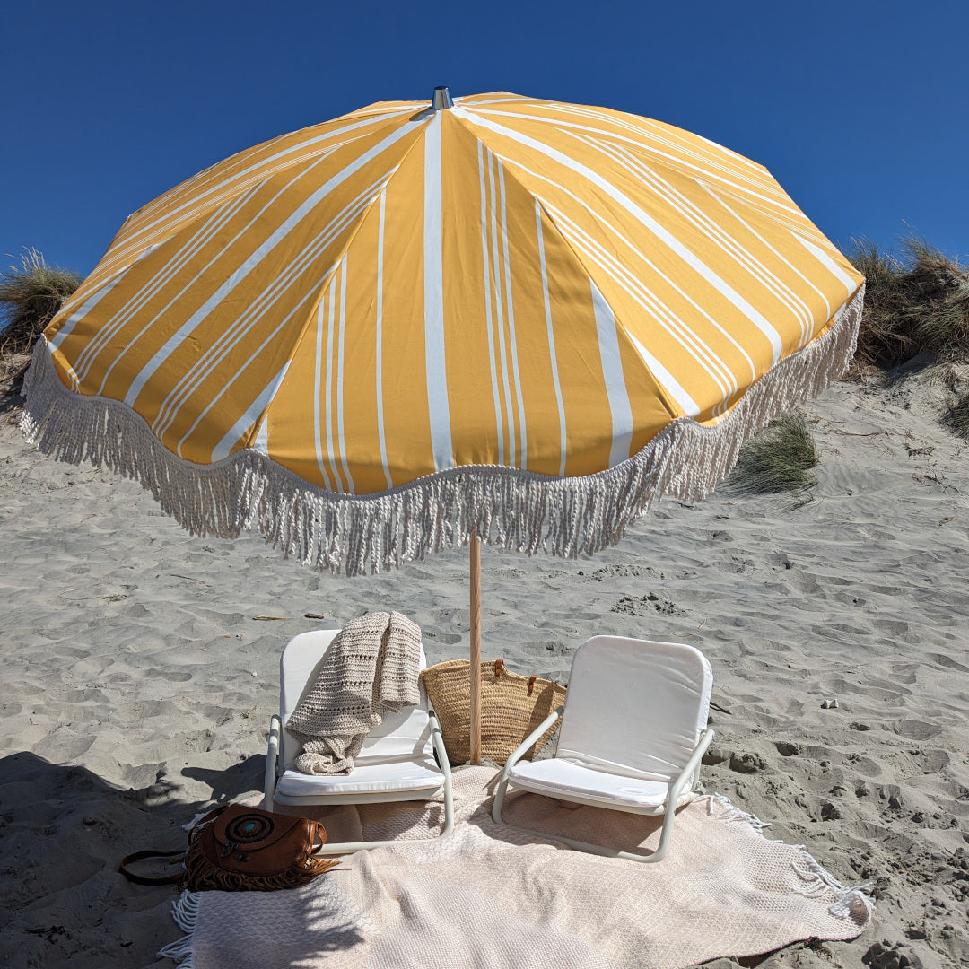 Mix & Match Custom Boho Beach Umbrella & Beach Chair Set