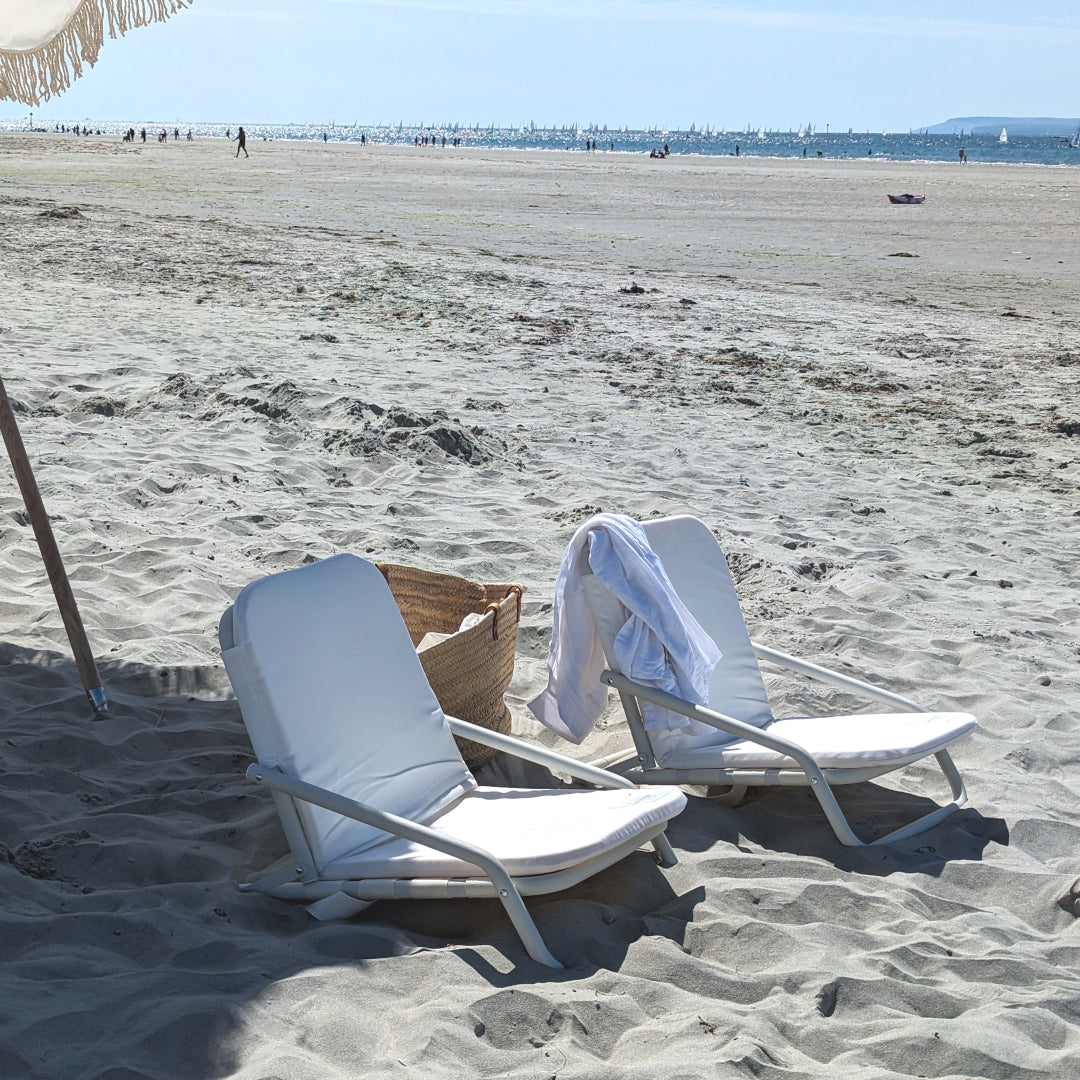The Witterings: White Beach Chair
